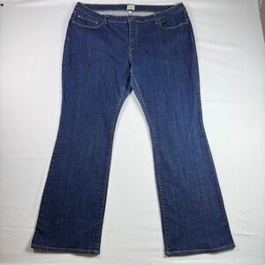 Levis Demi Curve Bootcut Jeans Dark Wash Blue Denim Y2K Mid Rise 22W